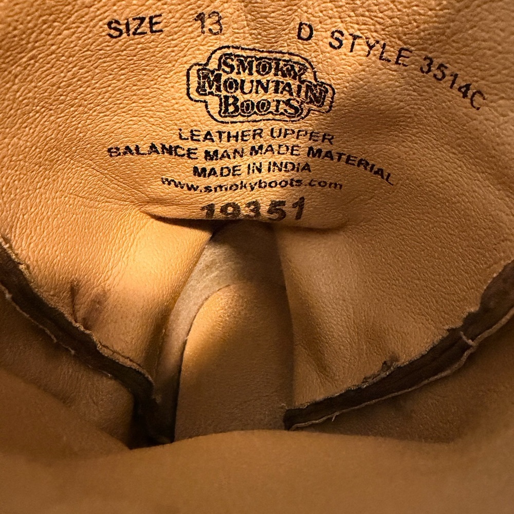 Smoky Mountain Boots Girls Brown Fringe Boots size 13 - Picture 5 of 5